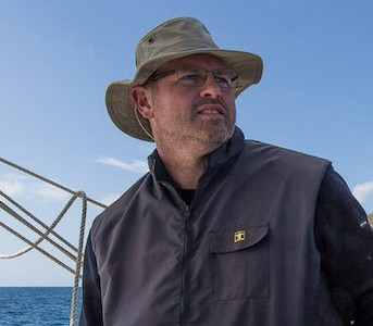 Jean-François "Jeff" Lebleu, capitaine de De Gallant et co-fondateur de la Blue Schooner Company, ici à Porto Santo.