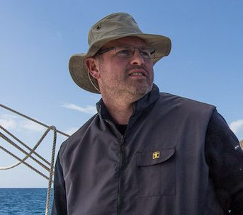 Jean-François "Jeff" Lebleu, capitaine de De Gallant et co-fondateur de la Blue Schooner Company, ici à Porto Santo.