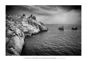 Vigie de l'ile Maire et brume, pharillons, Julien Amic