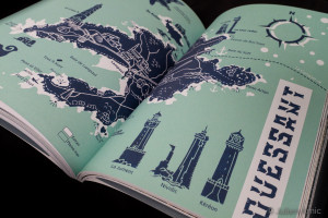 Ouessant - linogravure Noemie Courant - Julien Amic - Iles d'Iroise