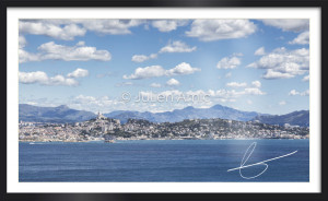 Marseille au pied des montagnes - Julien Amic - tirage encadré